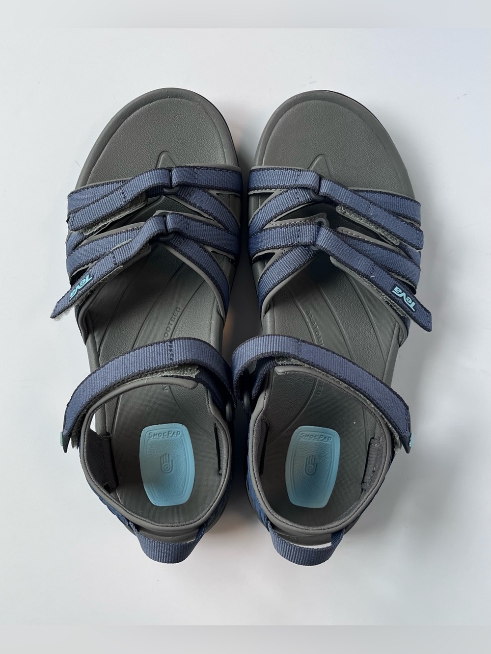 Teva Navy and Gray Outdoor Adjustable Strap Sandals